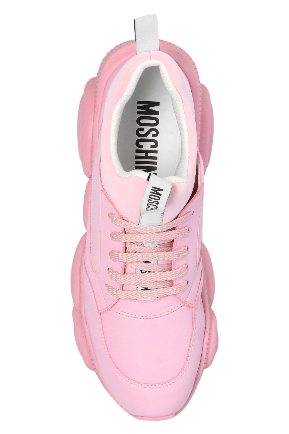 Pink moschino sneakers best sale